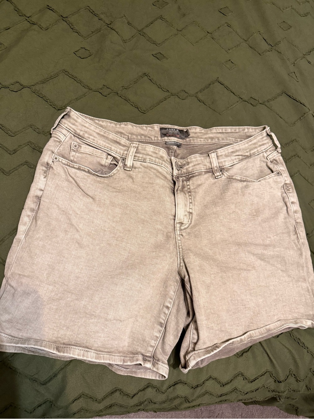 torrid LightGrey Denim Jean Shorts